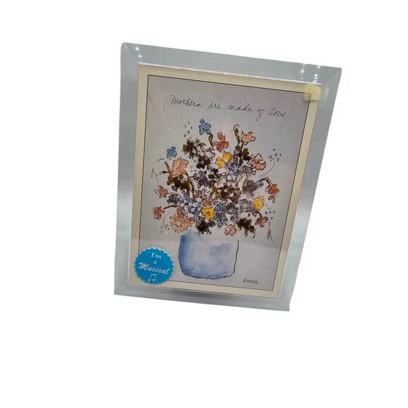 Vintage Musical Moments Music Box Picture Frame Flower Vase "Feelings" - Picture 3 of 5